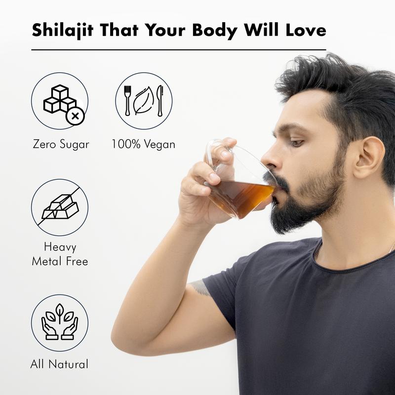 100% Pure Himalayan Shilajit Resin: 85+ Trace Minerals & Fulvic Acid