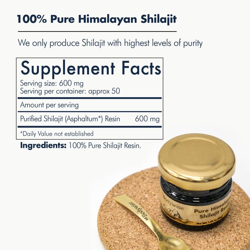 100% Pure Himalayan Shilajit Resin: 85+ Trace Minerals & Fulvic Acid