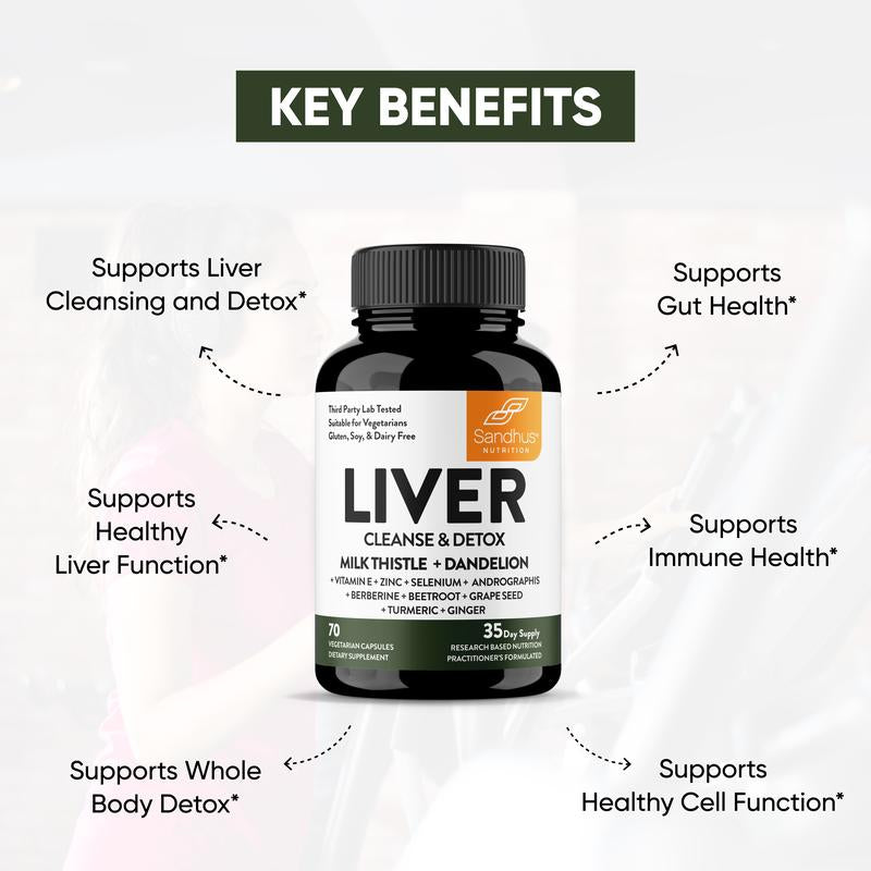 Liver Detox: 11-In-1 Herbal Cleanse with Milk Thistle & Turmeric