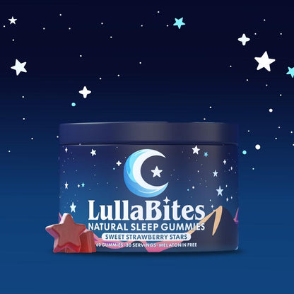 100% Natural Sleep Gummies: Sweet Strawberry Stars